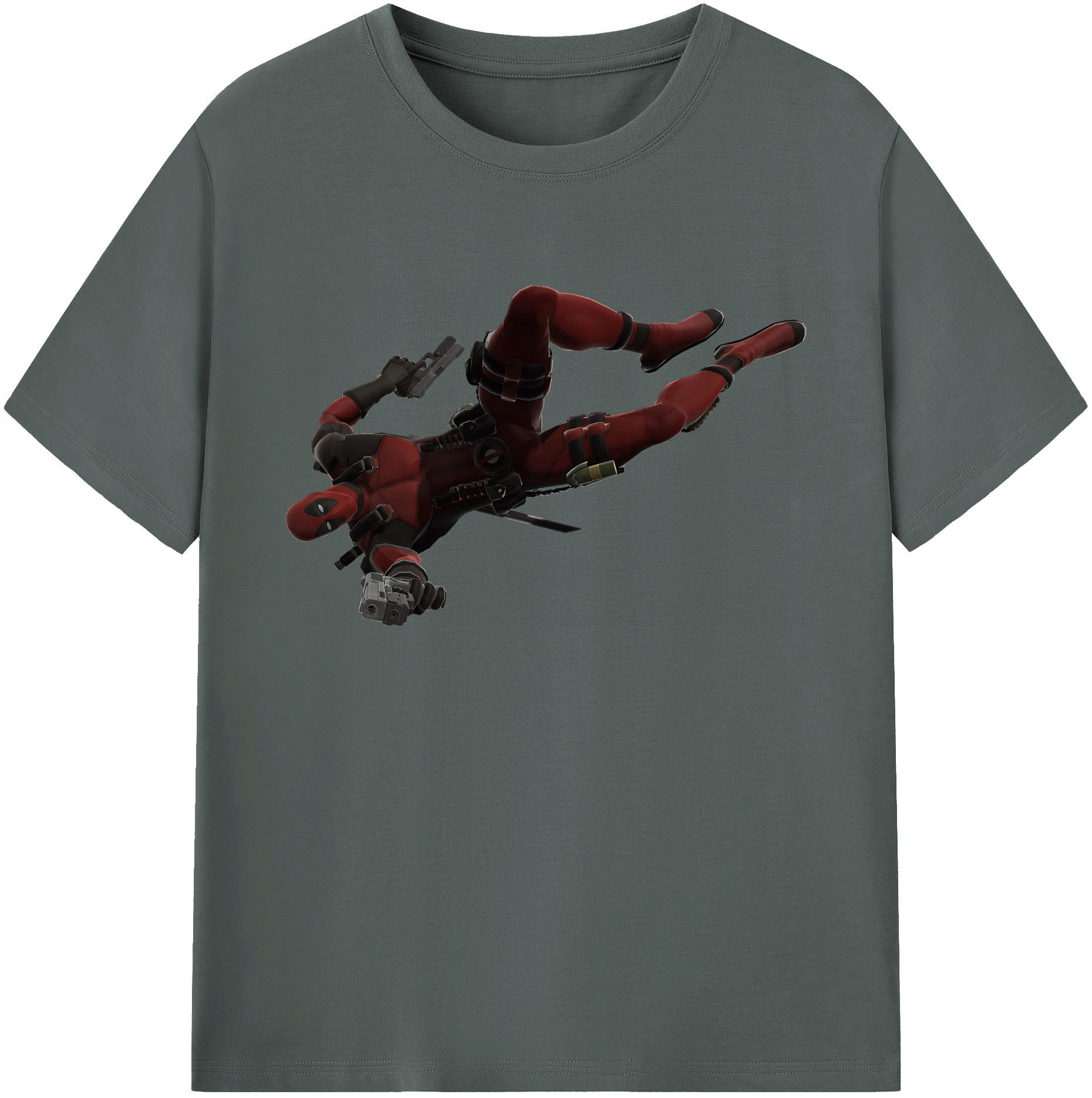 （画像用） Deadpool デッドプール 綿100％ メンズ半袖Tシャツ｜肌触りやわらか＆通気性
